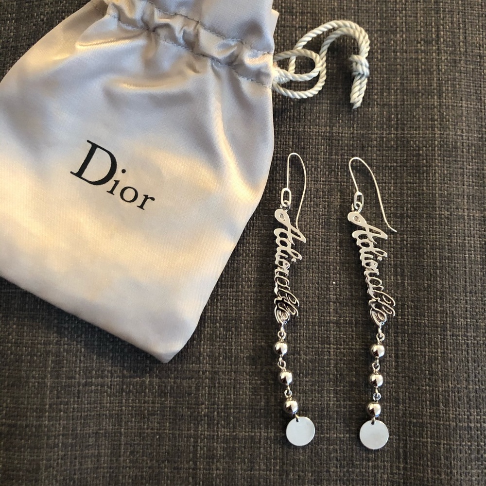 Authentic Christian Dior "Adiorable" Earrings New